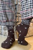 Bandana Socks Chocolate